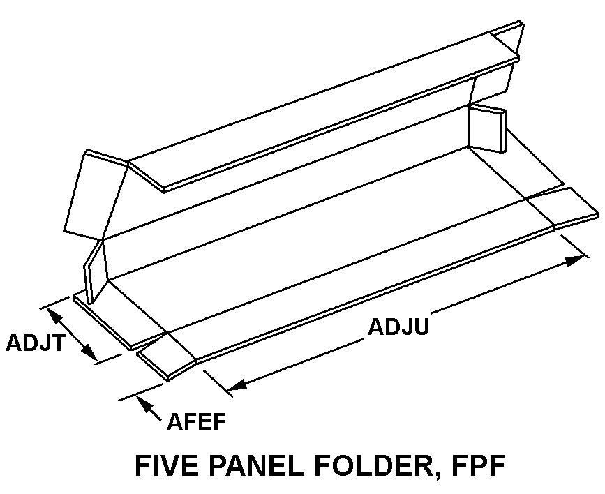 FIVE PANEL FOLDER, FPF style nsn 8115-00-550-4389