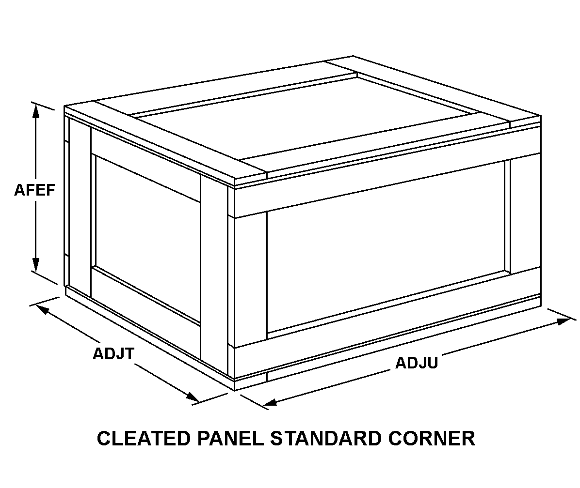 CLEATED PANEL STANDARD CORNER style nsn 8115-01-162-5579