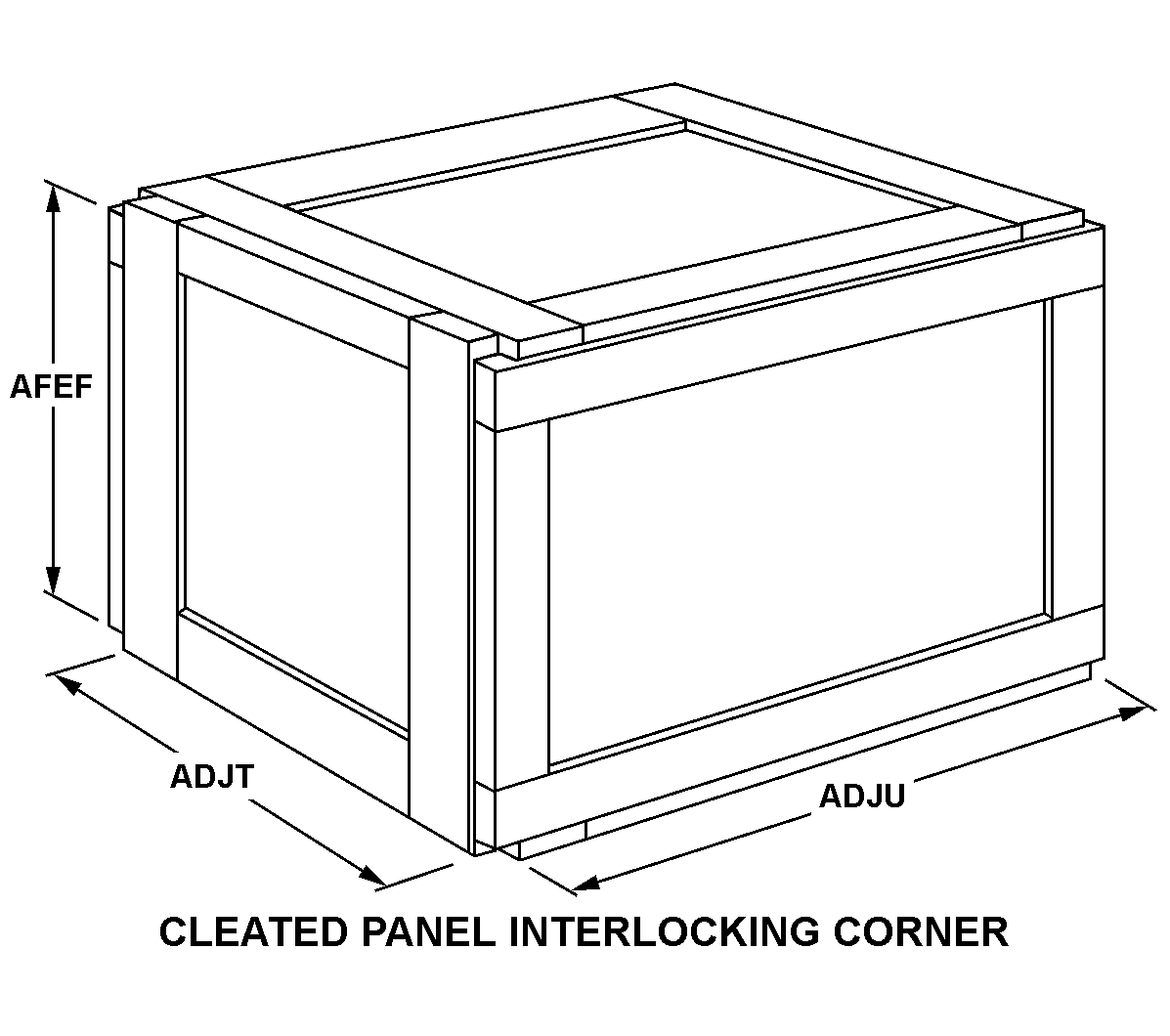 CLEATED PANEL INTERLOCKING CORNER style nsn 8115-00-336-8997