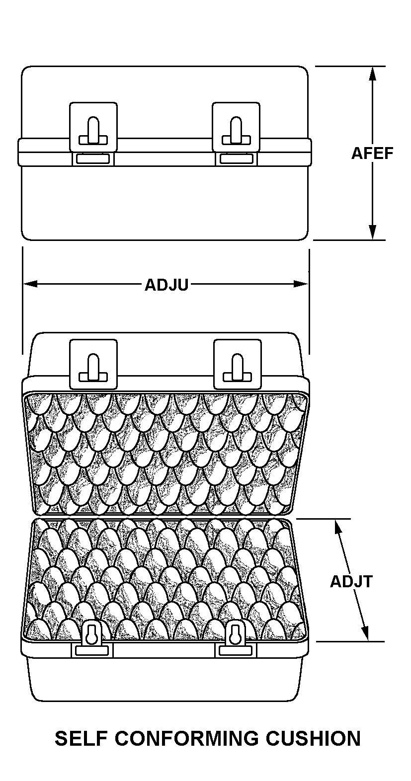 SELF CONFORMING CUSHION style nsn 8115-01-320-5963