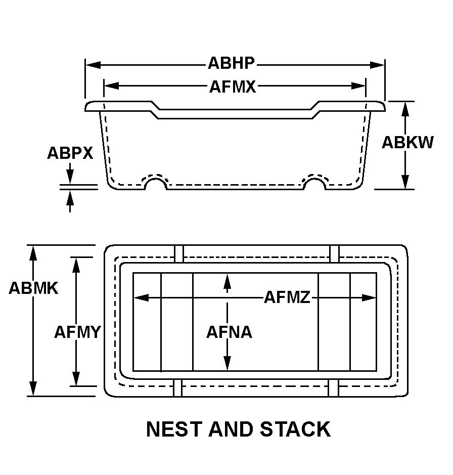 NEST AND STACK style nsn 3990-01-073-0103