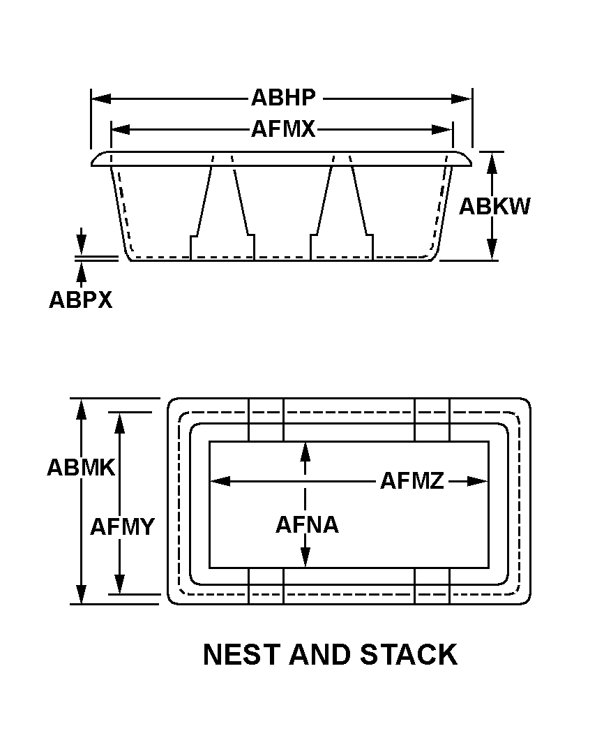 NEST AND STACK style nsn 3990-01-565-2676