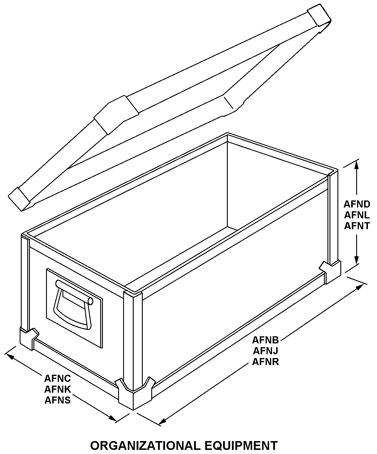 ORGANIZATIONAL EQUIPMENT style nsn 8115-00-290-6016