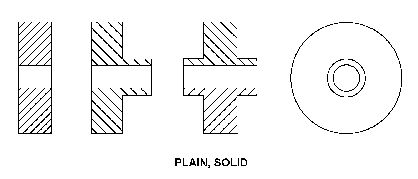 PLAIN, SOLID style nsn 3020-00-102-7570