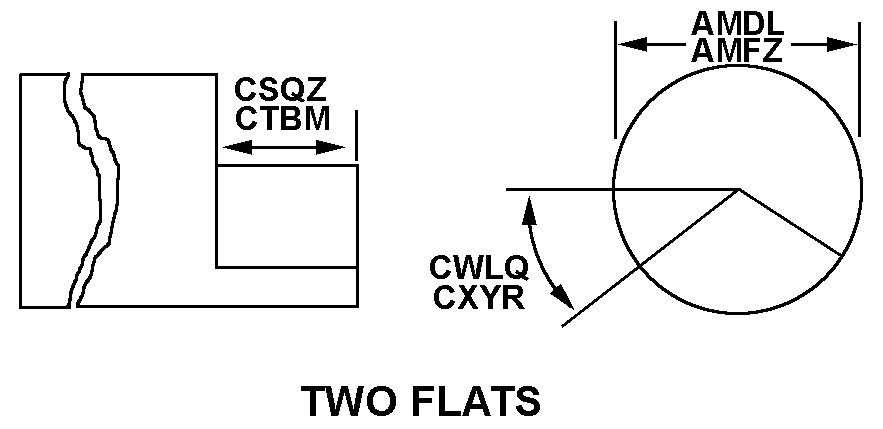 TWO FLATS style nsn 3040-01-280-4122