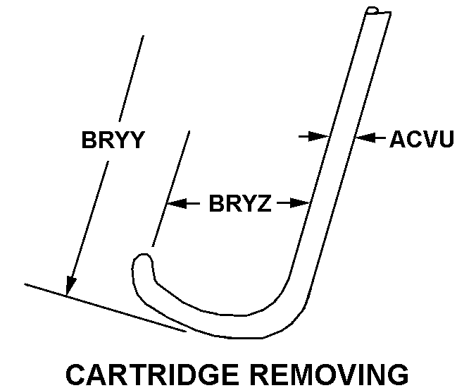 CARTRIDGE REMOVING style nsn 5120-01-179-8997