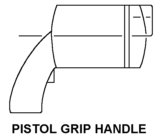 PISTOL GRIP HANDLE style nsn 5130-00-935-7354