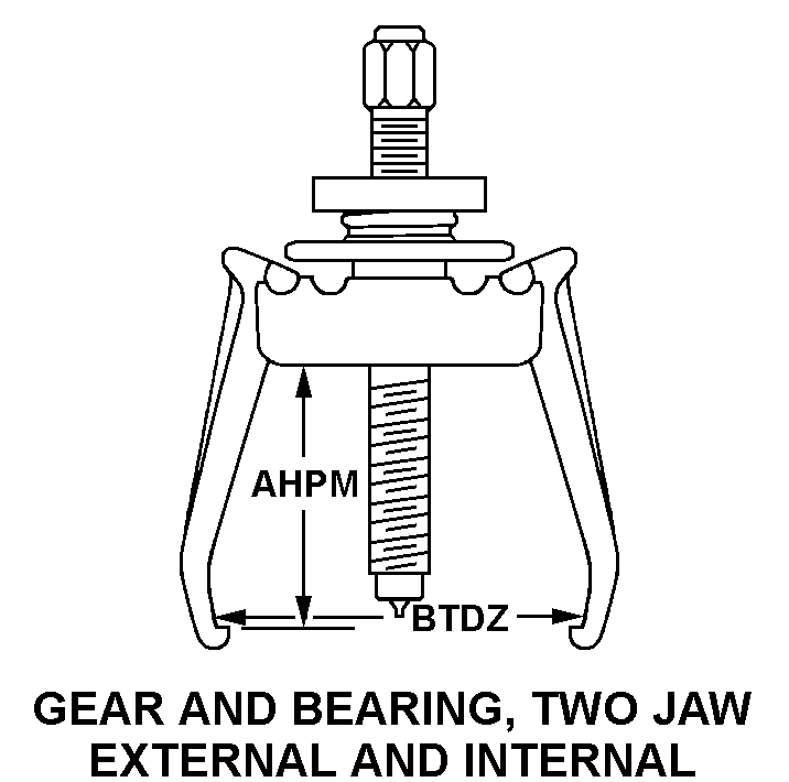 GEAR AND BEARING, TWO JAW EXTERNAL AND INTERNAL style nsn 5120-01-115-2191