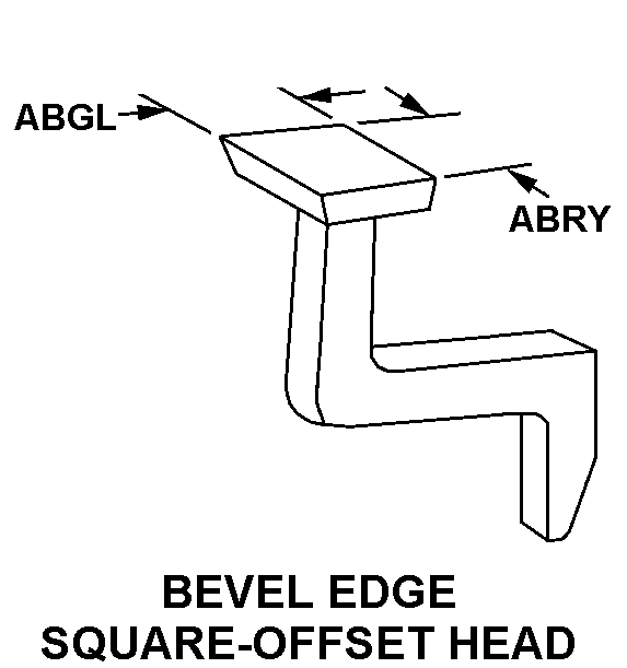 BEVEL EDGE SQUARE-OFFSET HEAD style nsn 5120-00-222-4446