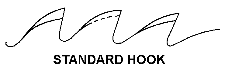 STANDARD HOOK style nsn 3230-00-204-3608