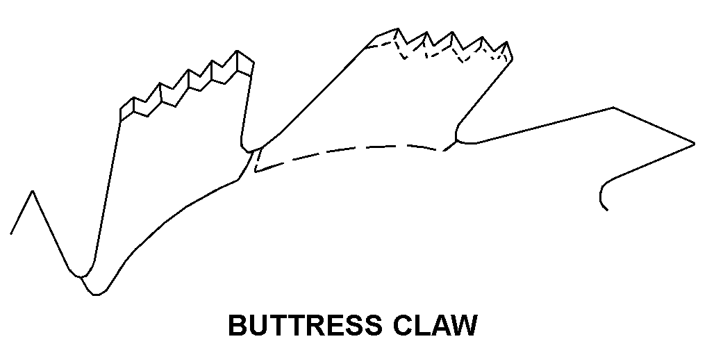 BUTTRESS CLAW style nsn 3455-01-623-6435