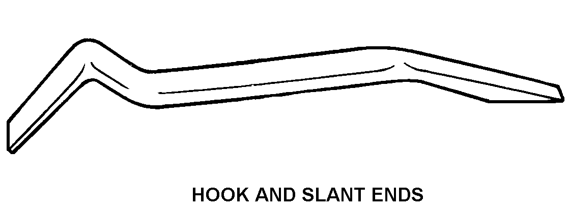 HOOK AND SLANT ENDS style nsn 5120-01-600-8533