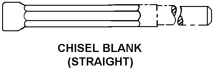 CHISEL BLANK STRAIGHT style nsn 5130-01-079-6664