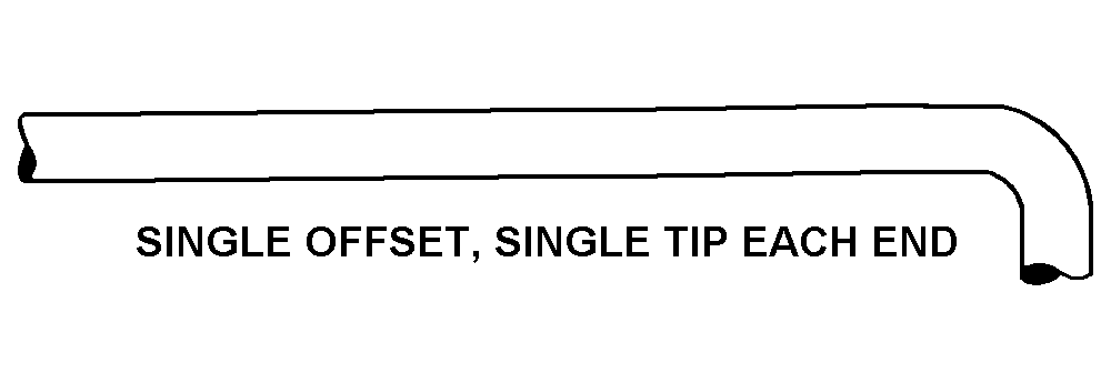 SINGLE OFFSET, SINGLE TIP EACH END style nsn 5120-01-429-1114