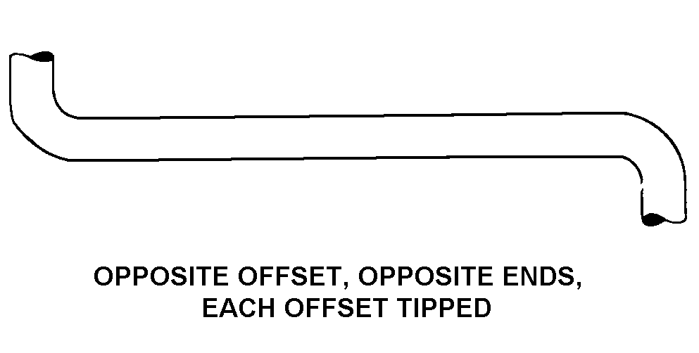 OPPOSITE OFFSET, OPPOSITE ENDS, EACH OFF SET TIPPED style nsn 5120-00-555-0473