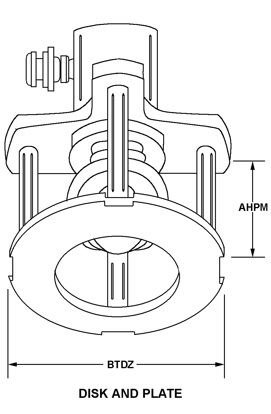 DISK AND PLATE style nsn 5130-01-283-6811