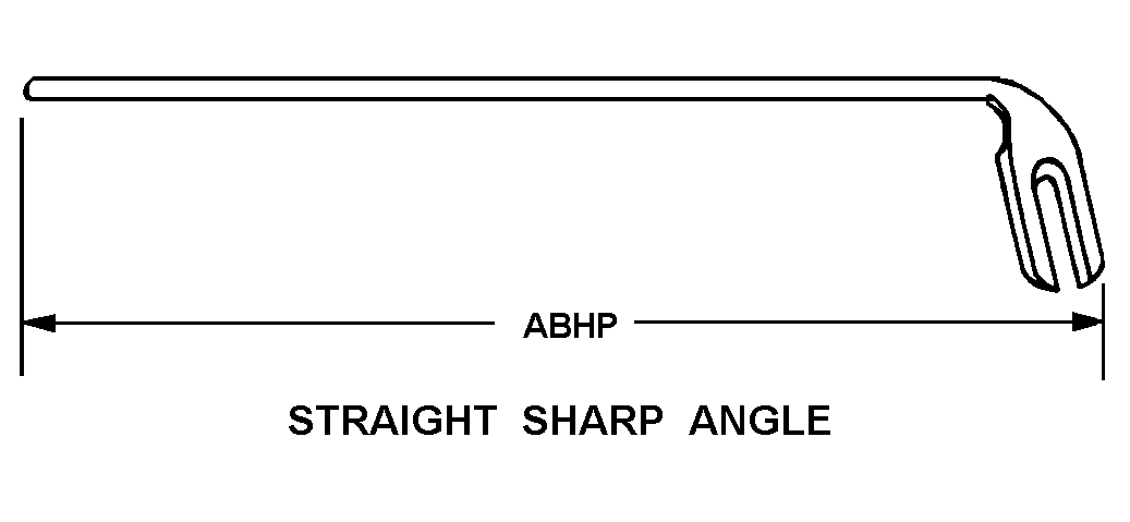 STRAIGHT SHARP ANGLE style nsn 5120-01-609-7104