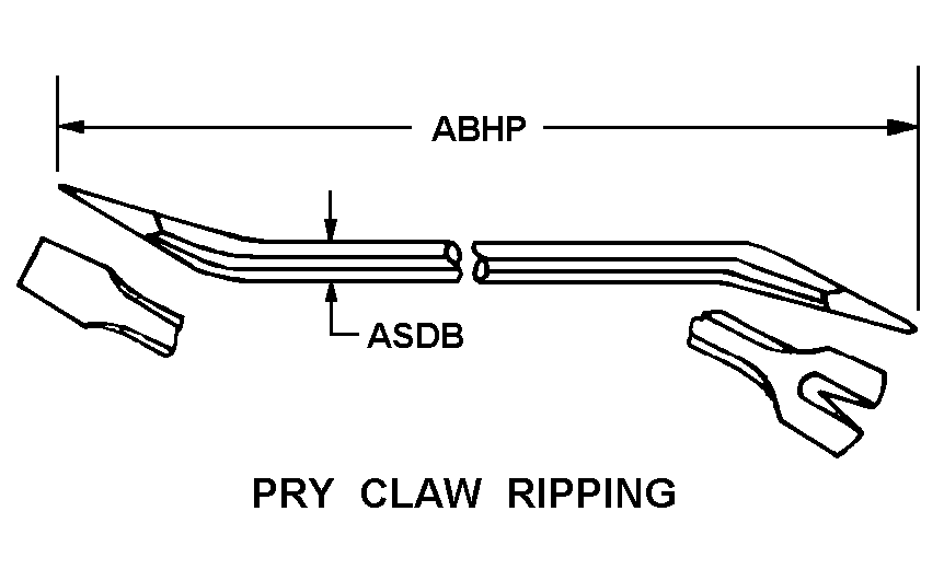 PRY CLAW RIPPING style nsn 5120-01-083-9308