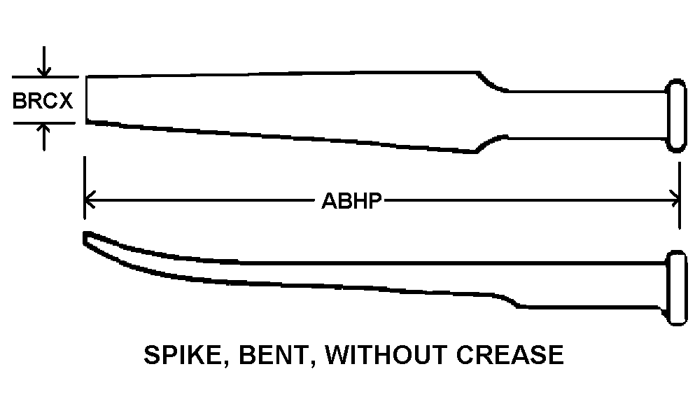 SPIKE, BENT, WITHOUT CREASE style nsn 5120-00-222-3250