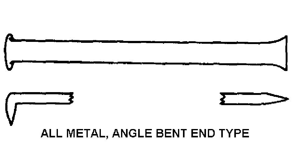 ALL METAL, ANGLE BENT END TYPE style nsn 5110-00-277-2690