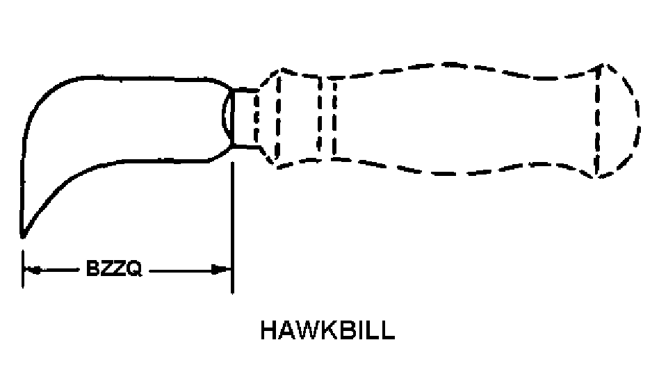HAWKBILL style nsn 5110-00-293-0388