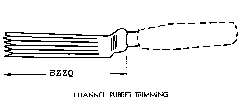 CHANNEL RUBBER TRIMMING style nsn 5110-00-242-3770