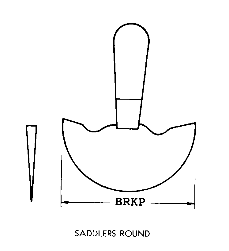 SADDLERS ROUND style nsn 5110-00-299-8405