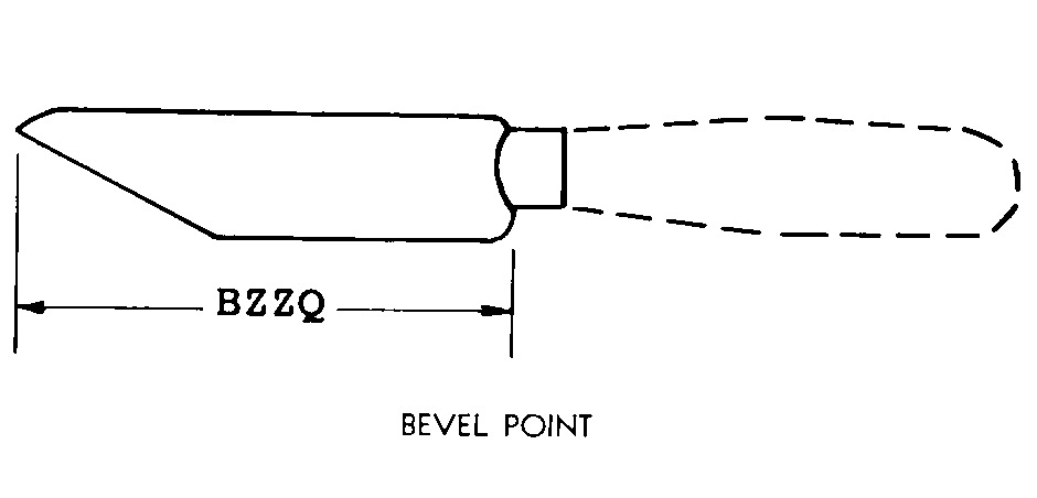 BEVEL POINT style nsn 5110-00-240-7073