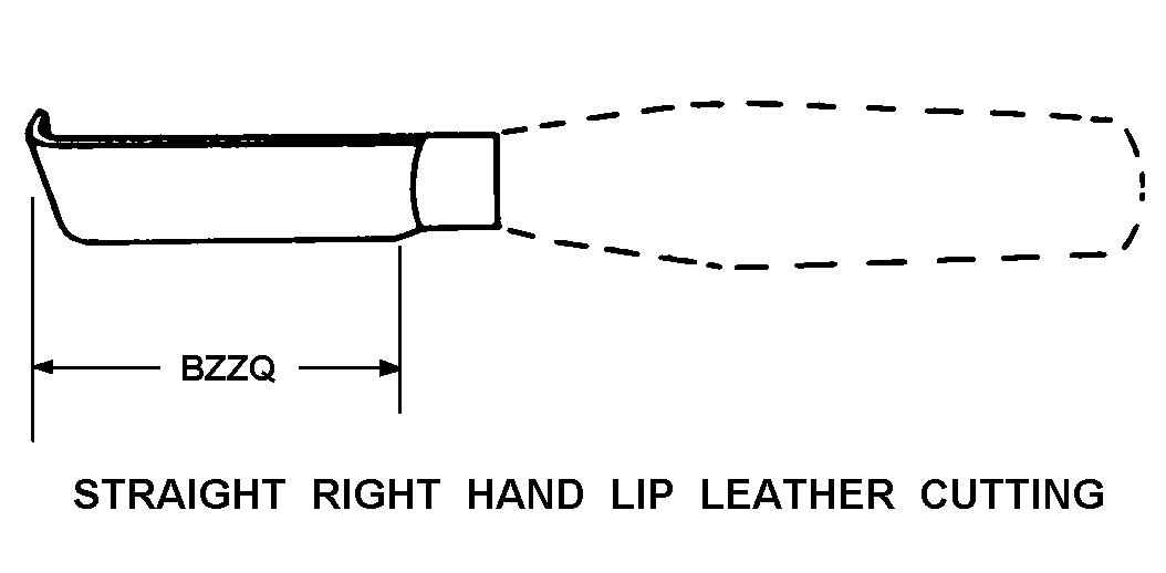 STRAIGHT RIGHT HAND LIP LEATHER CUTTING style nsn 5110-00-223-7780