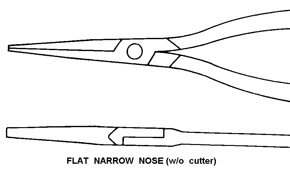 FLAT NARROW NOSE style nsn 5120-01-330-7965