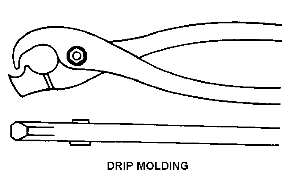 DRIP MOLDING style nsn 5120-00-188-3250