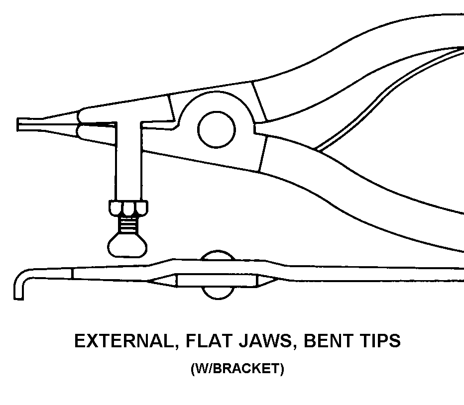 EXTERNAL, FLAT JAWS, BENT TIPS style nsn 5120-01-077-7690