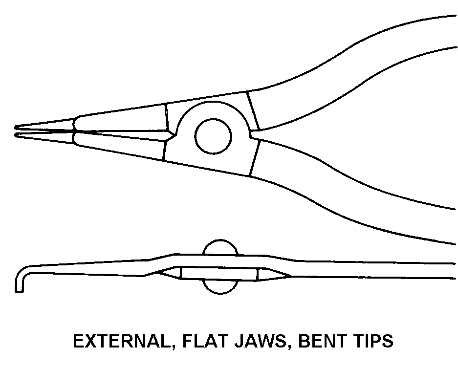 EXTERNAL, FLAT JAWS, BENT TIPS style nsn 5120-00-177-6916