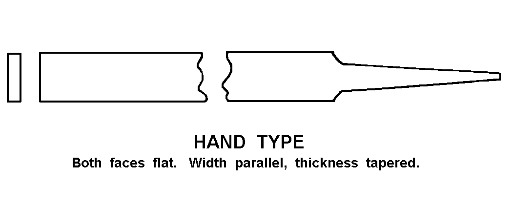 HAND TYPE style nsn 5110-00-156-0052