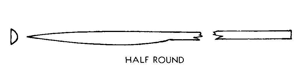 HALF ROUND style nsn 5110-00-156-0231