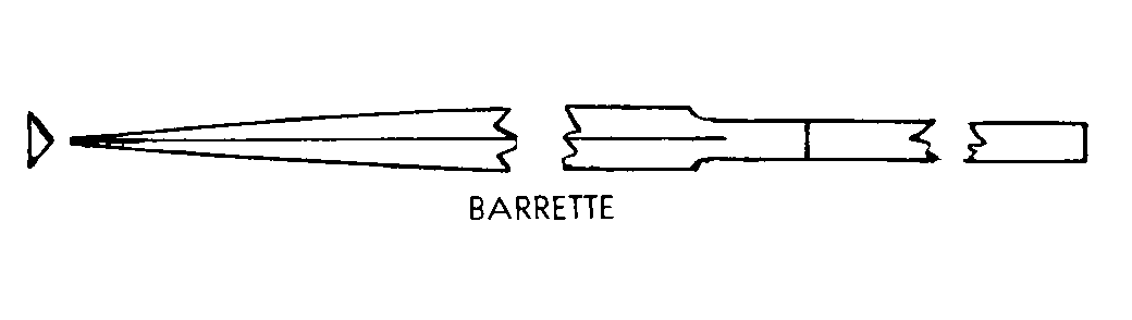 BARRETTE style nsn 5110-00-268-2897