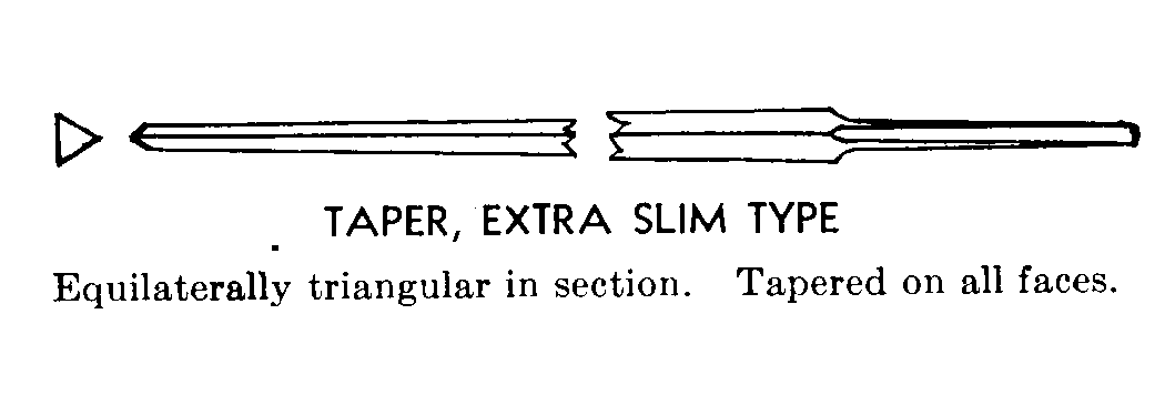 TAPER, EXTRA SLIM TYPE style nsn 5110-00-242-8185