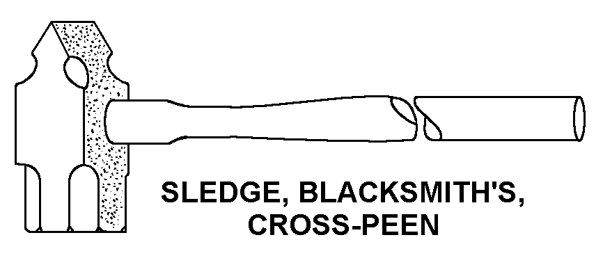 SLEDGE, BLACKSMITH'S, CROSS-PEEN style nsn 5120-01-278-4819