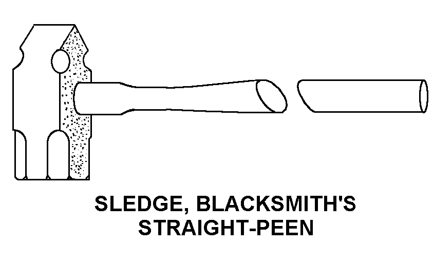 SLEDGE, BLACKSMITH'S STRAIGHT-PEEN style nsn 5120-00-224-4139