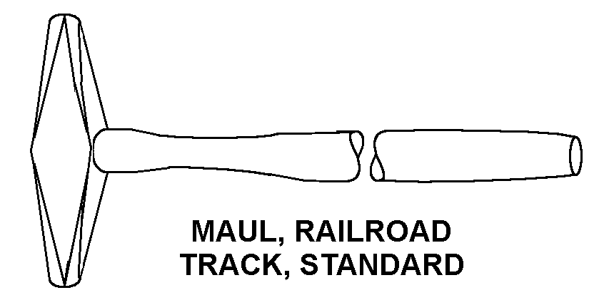 MAUL, RAILROAD TRACK, STANDARD style nsn 5120-00-900-7172