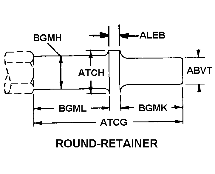 ROUND-RETAINER style nsn 5130-00-541-4008