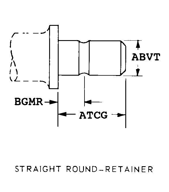 STRAIGHT ROUND-RETAINER style nsn 5130-00-541-1027