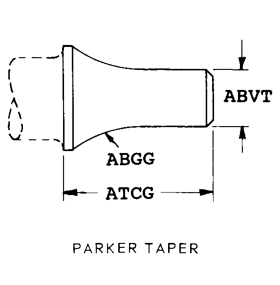 PARKER TAPER style nsn 5130-01-406-1089