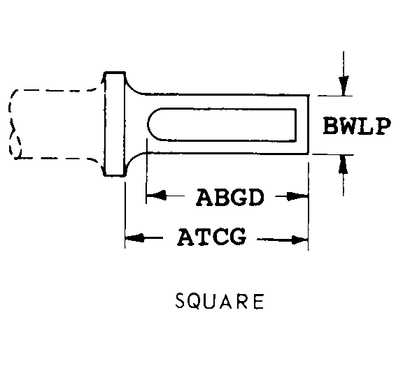 SQUARE style nsn 5130-01-200-3275