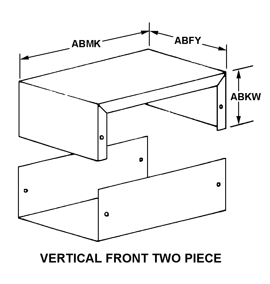 VERTICAL FRONT TWO PIECE style nsn 5975-01-120-8615