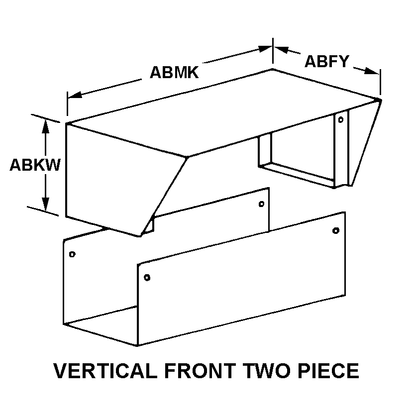 VERTICAL FRONT TWO PIECE style nsn 5975-00-177-1960