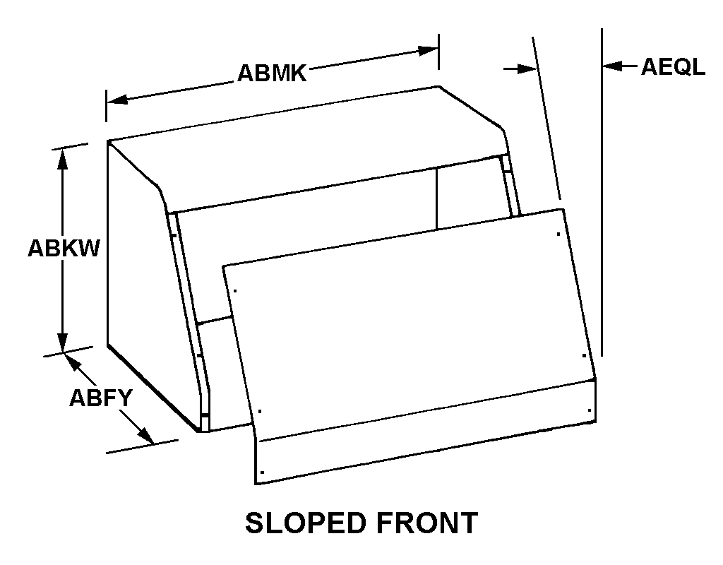 SLOPED FRONT style nsn 5975-01-360-6173