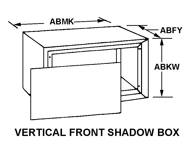 VERTICAL FRONT SHADOW BOX style nsn 5975-01-005-8380