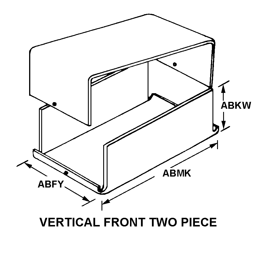 VERTICAL FRONT TWO PIECE style nsn 5975-00-177-1960