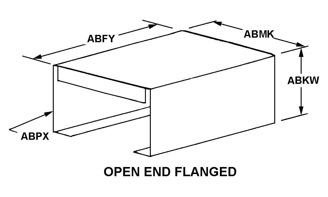 OPEN END FLANGED style nsn 5975-01-340-5774